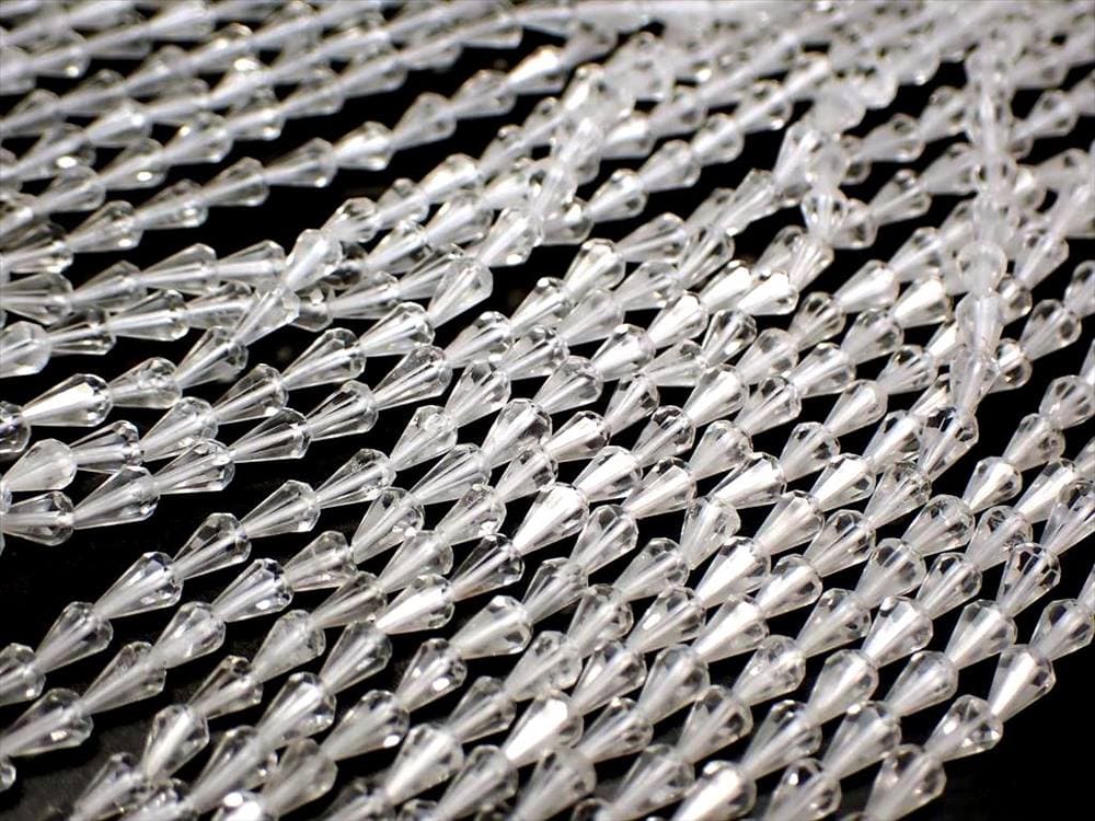 水晶 クリスタル ドロップカット ネックレスパーツ ブレスパーツ