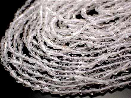 水晶 クリスタル ドロップカット ネックレスパーツ ブレスパーツ