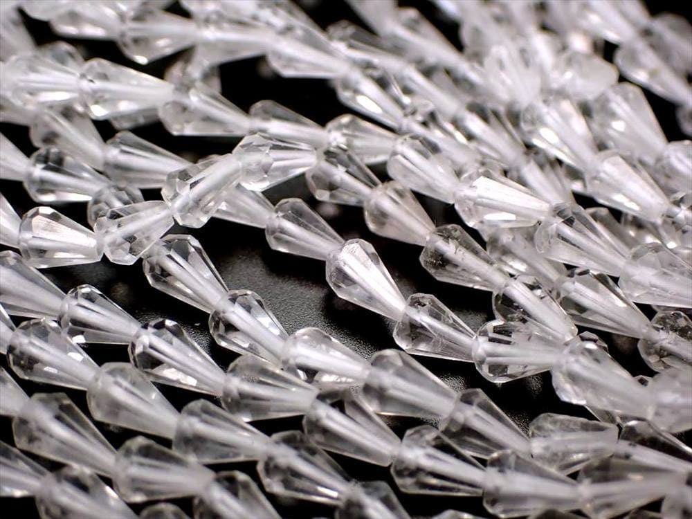 水晶 クリスタル ドロップカット ネックレスパーツ ブレスパーツ