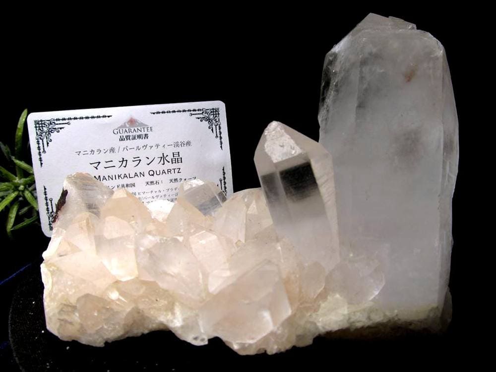 マニカランクォーツ 原石 水晶 マニカラン産 クラスター