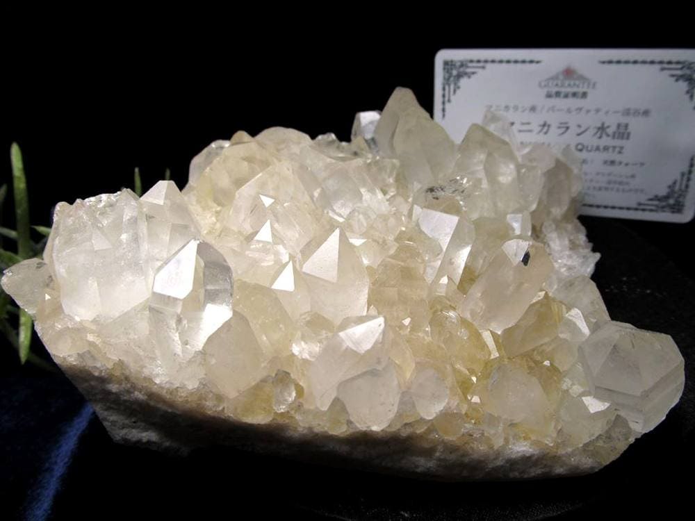 マニカランクォーツ 原石 水晶 マニカラン産 クラスター