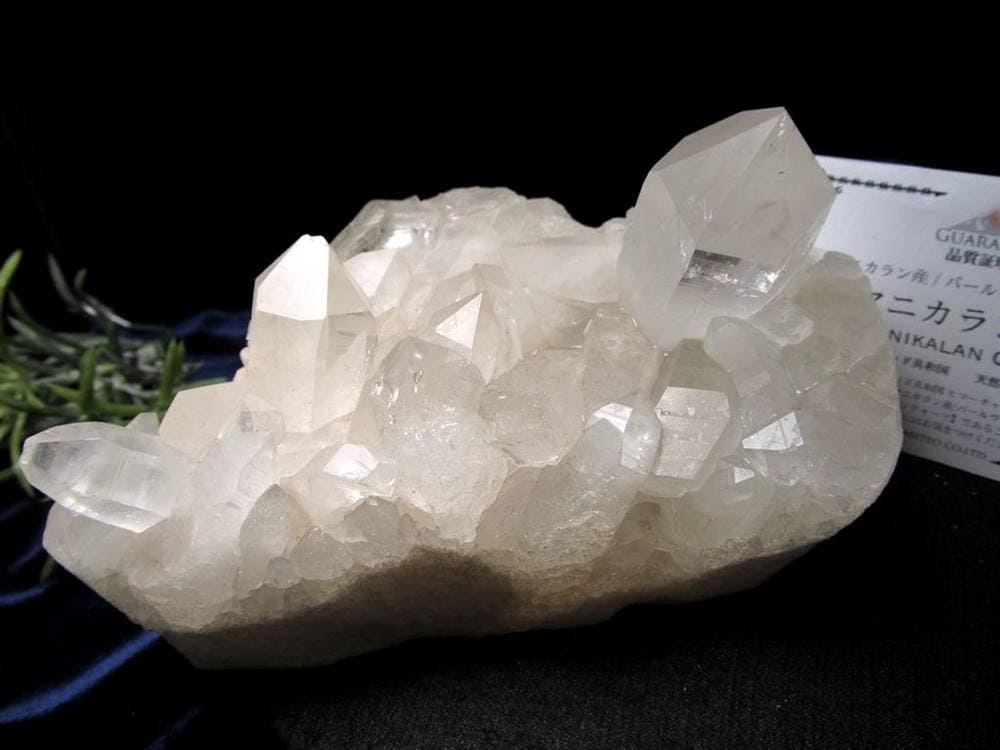 マニカランクォーツ 原石 水晶 マニカラン産 クラスター