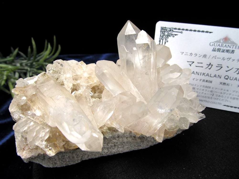 マニカランクォーツ 原石 水晶 マニカラン産 クラスター
