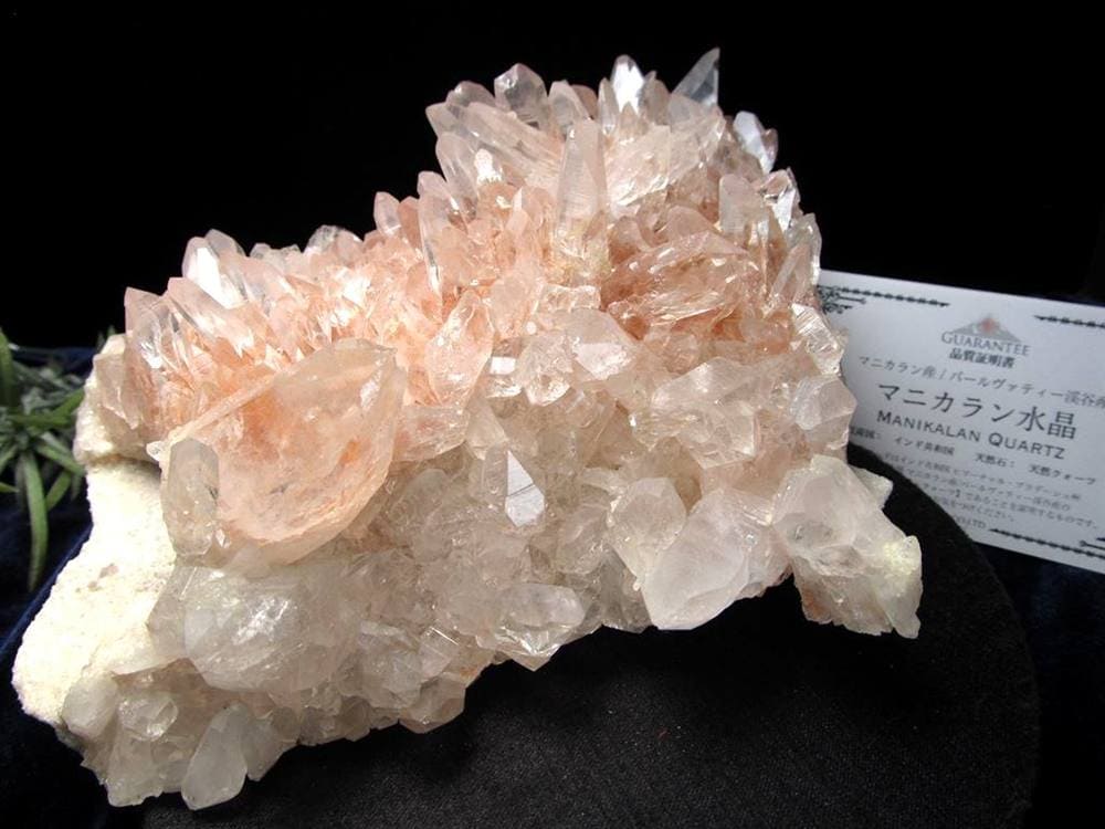 マニカランクォーツ 原石 水晶 マニカラン産 クラスター