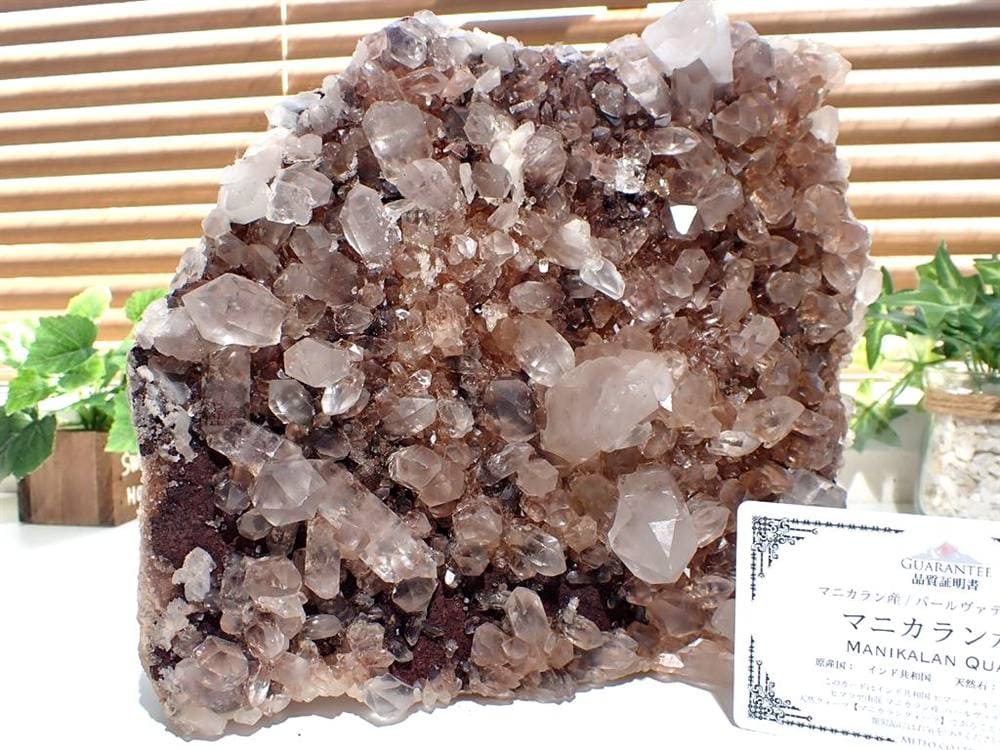マニカランクォーツ 原石 水晶 マニカラン産 クラスター