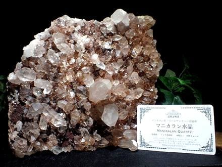 マニカランクォーツ 原石 水晶 マニカラン産 クラスター