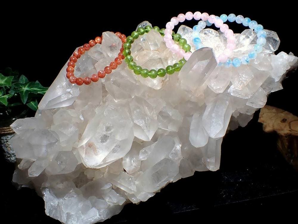 マニカランクォーツ 原石 水晶 マニカラン産 クラスター