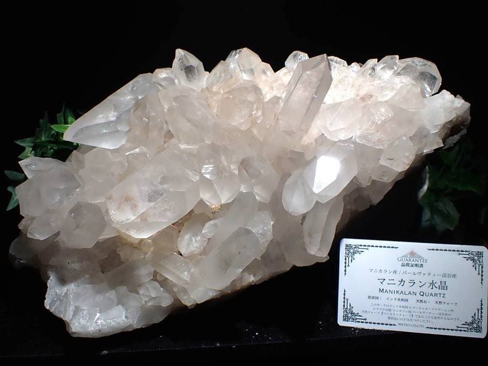 マニカランクォーツ 原石 水晶 マニカラン産 クラスター
