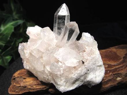 マニカランクォーツ 原石 水晶 マニカラン産 クラスター