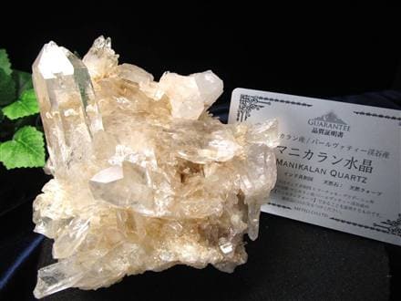 マニカランクォーツ 原石 水晶 マニカラン産 クラスター