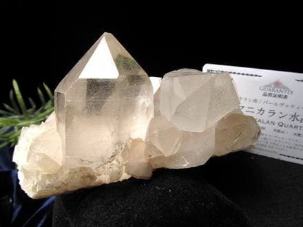 マニカランクォーツ 原石 水晶 マニカラン産 クラスター