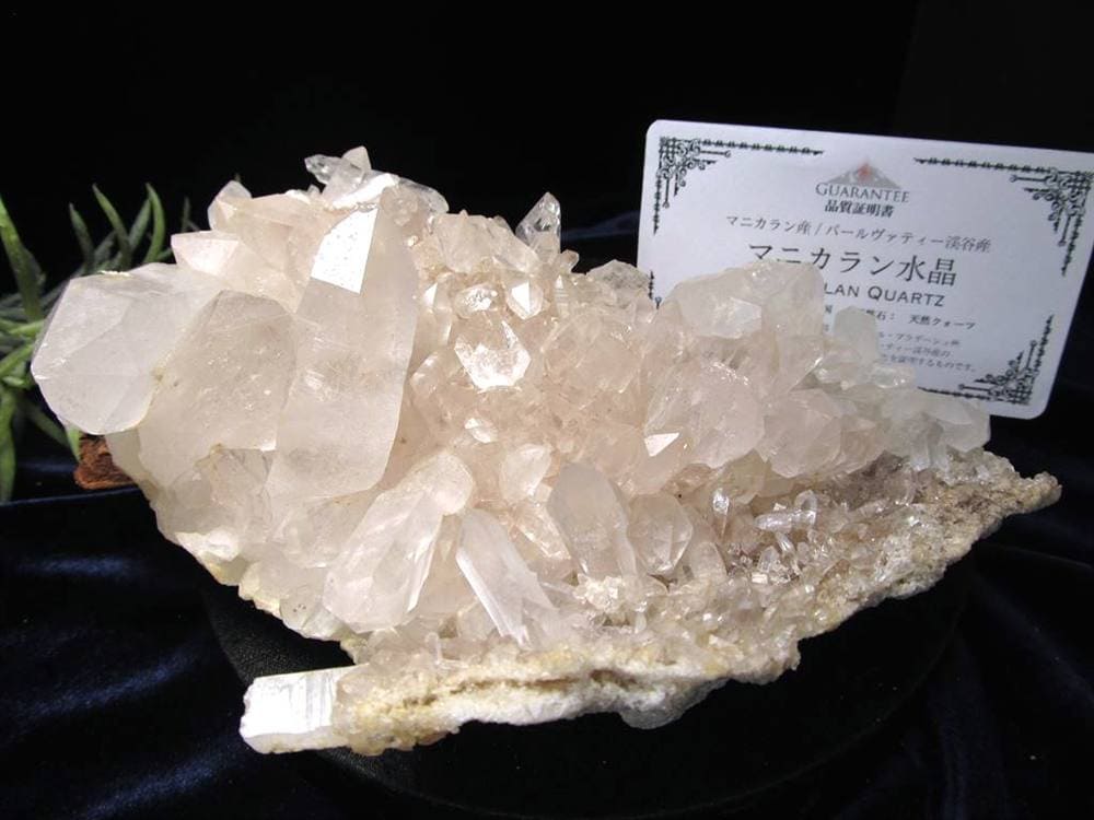 マニカランクォーツ 原石 水晶 マニカラン産 クラスター