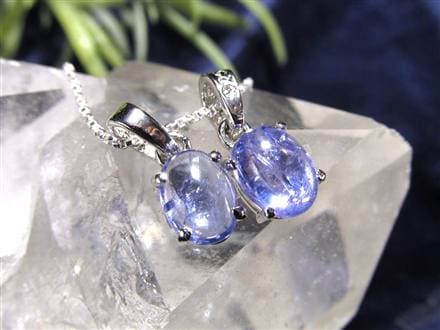 タンザナイト ペンダント ブルーゾイサイト Silver925 ネックレス