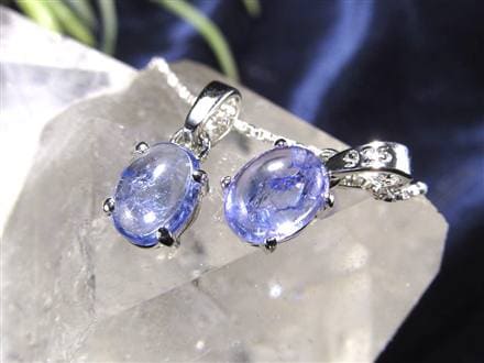 タンザナイト ペンダント ブルーゾイサイト Silver925 ネックレス