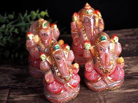 ローズクォーツガネーシャ,ガネーシャ,ローズガネーシャ,天然石ガネーシャ,夢を叶える象