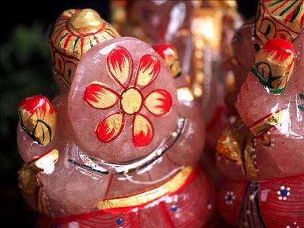 ローズクォーツガネーシャ,ガネーシャ,ローズガネーシャ,天然石ガネーシャ,夢を叶える象