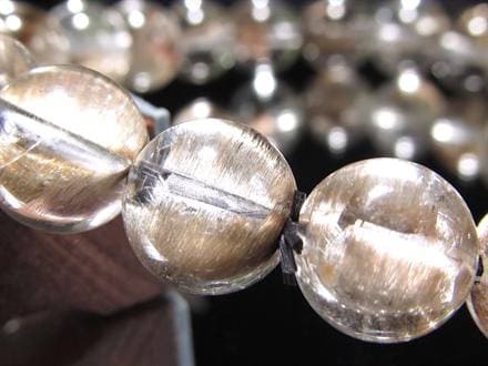 プラチナルチルクォーツ ブレスレット プラチナルチル ルチルレイテッドクォーツ ブルッカイト
