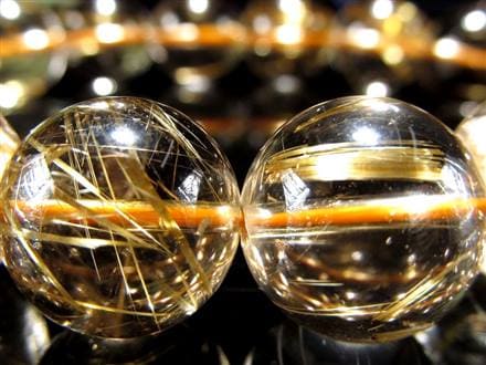 ゴールドルチル ブレスレット タイチン 金針水晶 天然石
