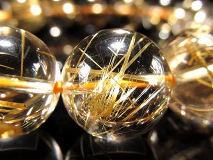 ゴールドルチル ブレスレット タイチン 金針水晶 天然石