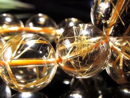 ゴールドルチル ブレスレット タイチン 金針水晶 天然石
