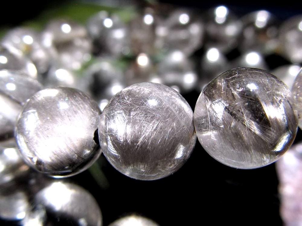 レッドプラチナルチルクォーツ ブレスレット プラチナルチル ルチルレイテッドクォーツ ブルッカイト