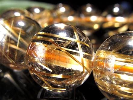 ゴールドルチル ブレスレット タイチン 金針水晶 天然石