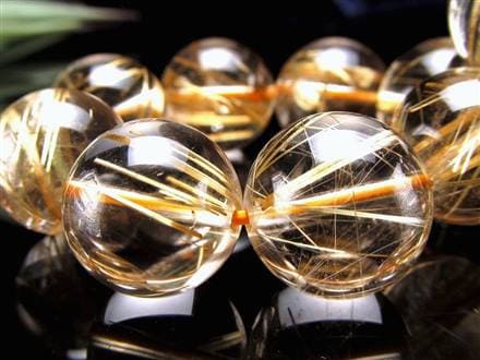 ゴールドルチル ブレスレット タイチン 金針水晶 天然石