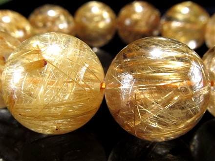 ゴールドルチル ブレスレット タイチン 金針水晶 天然石