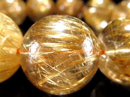 ゴールドルチル ブレスレット タイチン 金針水晶 天然石