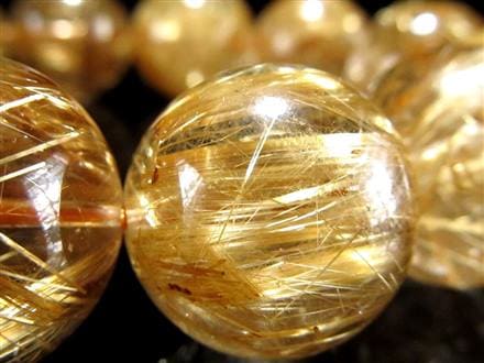 ゴールドルチル ブレスレット タイチン 金針水晶 天然石