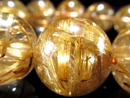 ゴールドルチル ブレスレット タイチン 金針水晶 天然石