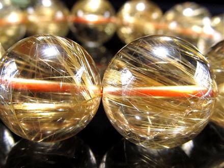 ゴールドルチル ブレスレット タイチン 金針水晶 天然石