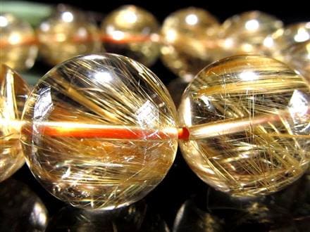 ゴールドルチル ブレスレット タイチン 金針水晶 天然石