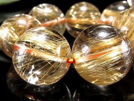 ゴールドルチル ブレスレット タイチン 金針水晶 天然石
