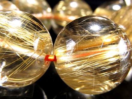 ゴールドルチル ブレスレット タイチン 金針水晶 天然石