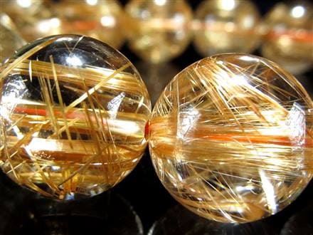 ゴールドルチル ブレスレット タイチン 金針水晶 天然石