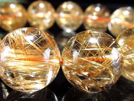 ゴールドルチル ブレスレット タイチン 金針水晶 天然石