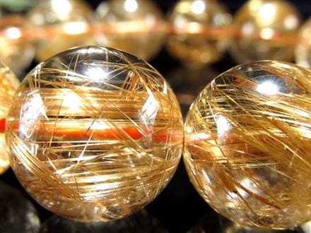 ゴールドルチル ブレスレット タイチン 金針水晶 天然石