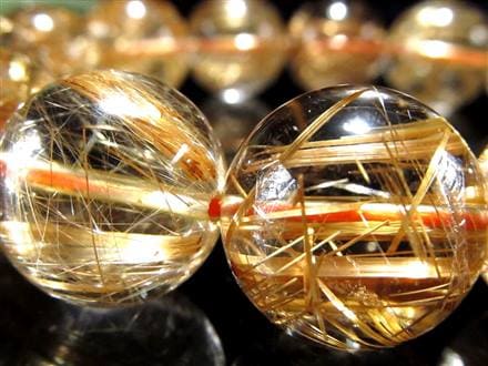 ゴールドルチル ブレスレット タイチン 金針水晶 天然石