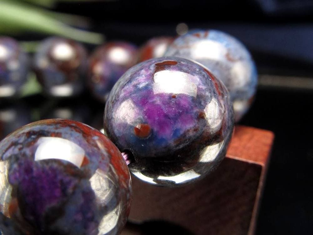 スギライト 杉石 ブレスレット 三大ヒーリングストーン リクトライト