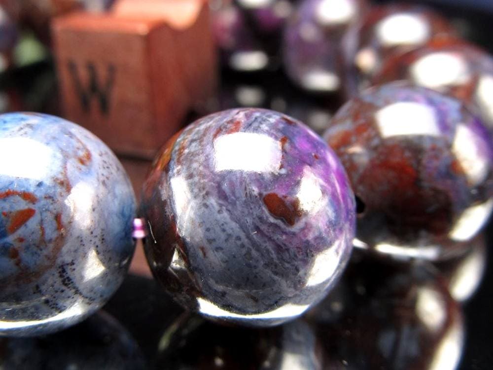 スギライト 杉石 ブレスレット 三大ヒーリングストーン リクトライト