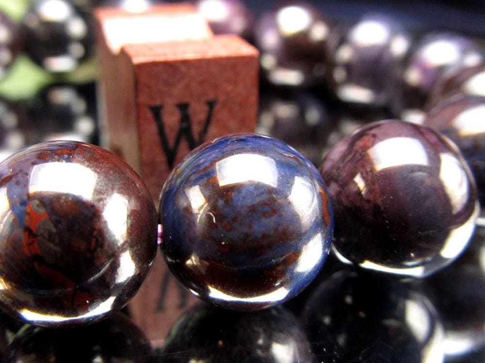 スギライト 杉石 ブレスレット 三大ヒーリングストーン リクトライト