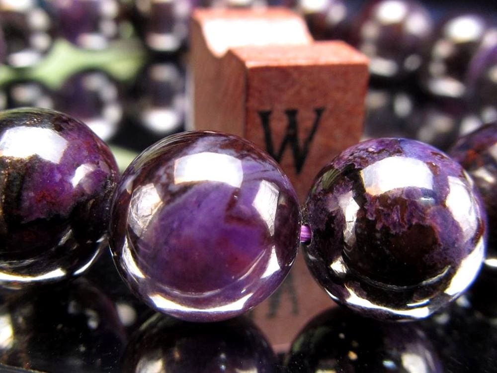 スギライト 杉石 ブレスレット 三大ヒーリングストーン リクトライト