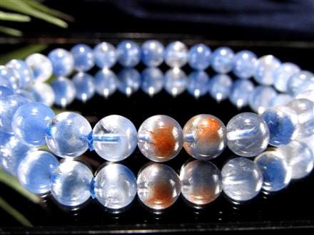 ブルーガーデンクォーツ デュモルチェライト ブレスレット ロイヤルブルーガーデンファントム 天然石