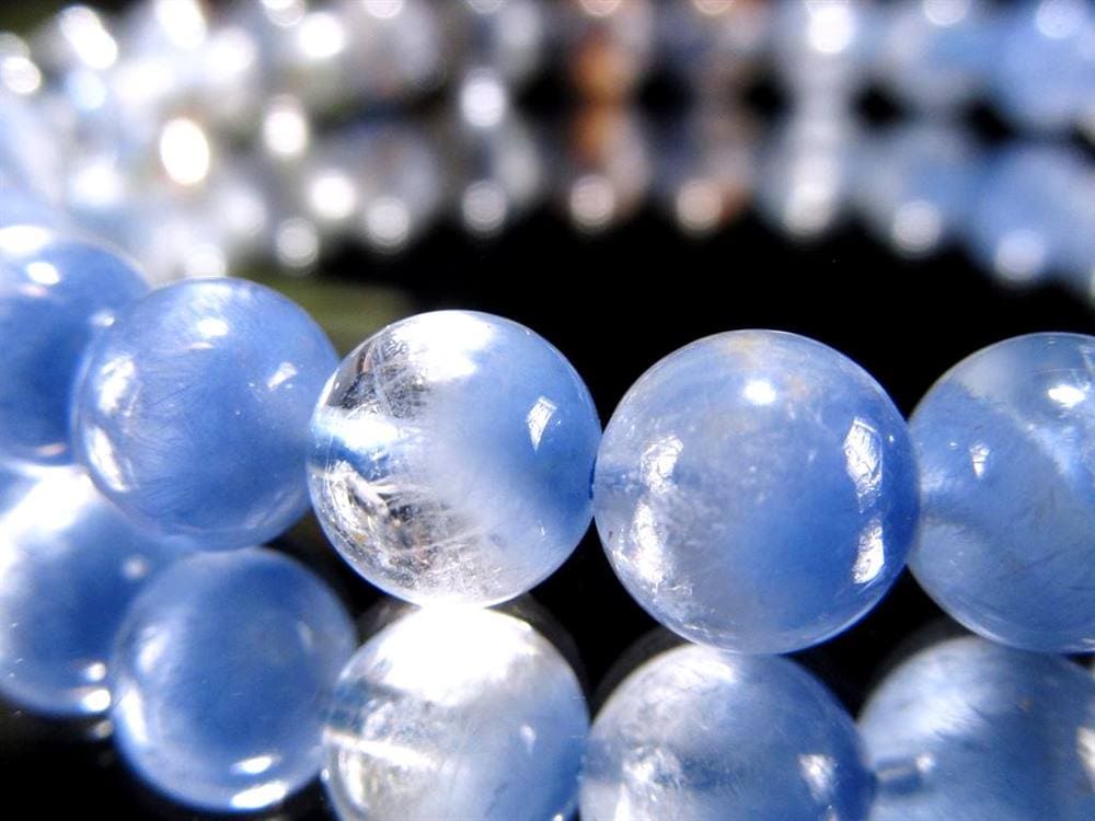 ブルーガーデンクォーツ デュモルチェライト ブレスレット ロイヤルブルーガーデンファントム 天然石