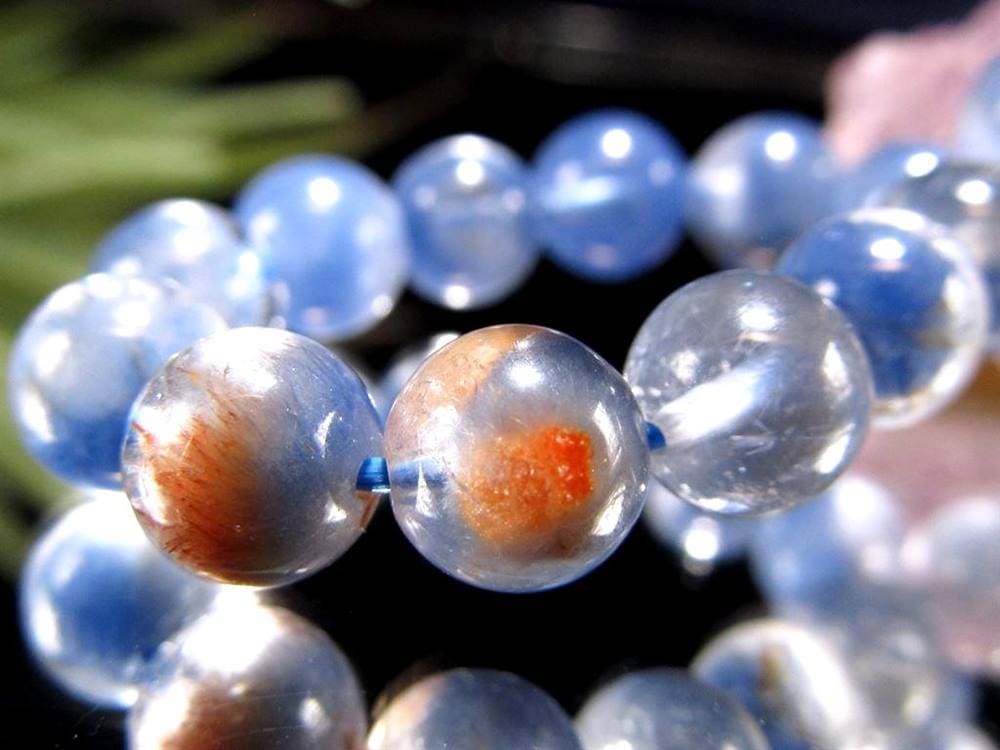 ブルーガーデンクォーツ デュモルチェライト ブレスレット ロイヤルブルーガーデンファントム 天然石