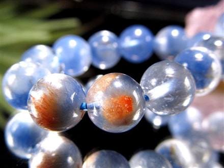 ブルーガーデンクォーツ デュモルチェライト ブレスレット ロイヤルブルーガーデンファントム 天然石