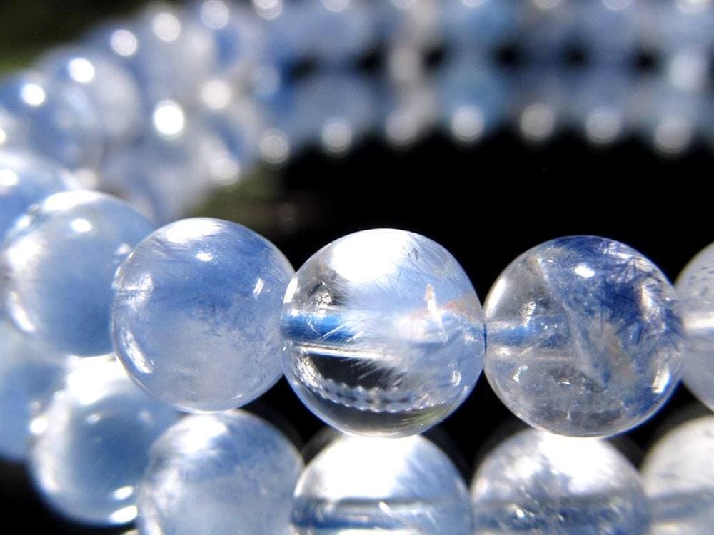 ブルーガーデンクォーツ デュモルチェライト ブレスレット ロイヤルブルーガーデンファントム 天然石