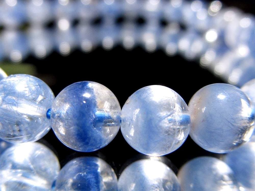 ブルーガーデンクォーツ デュモルチェライト ブレスレット ロイヤルブルーガーデンファントム 天然石