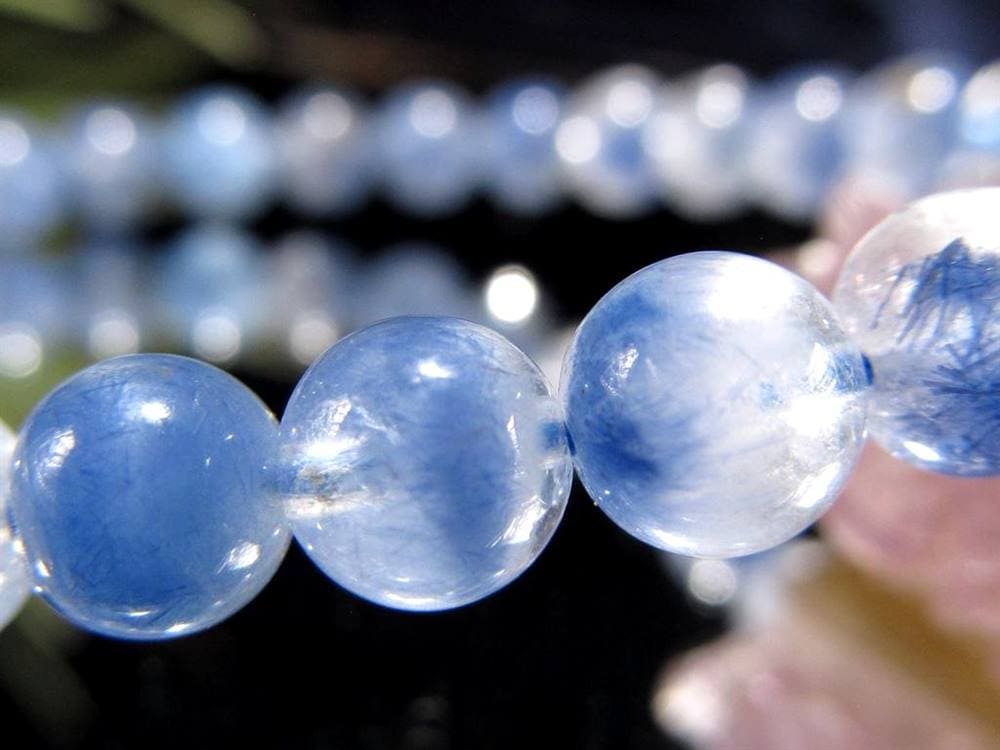 ブルーガーデンクォーツ デュモルチェライト ブレスレット ロイヤルブルーガーデンファントム 天然石